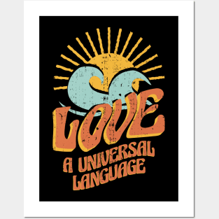 Love universal language Posters and Art